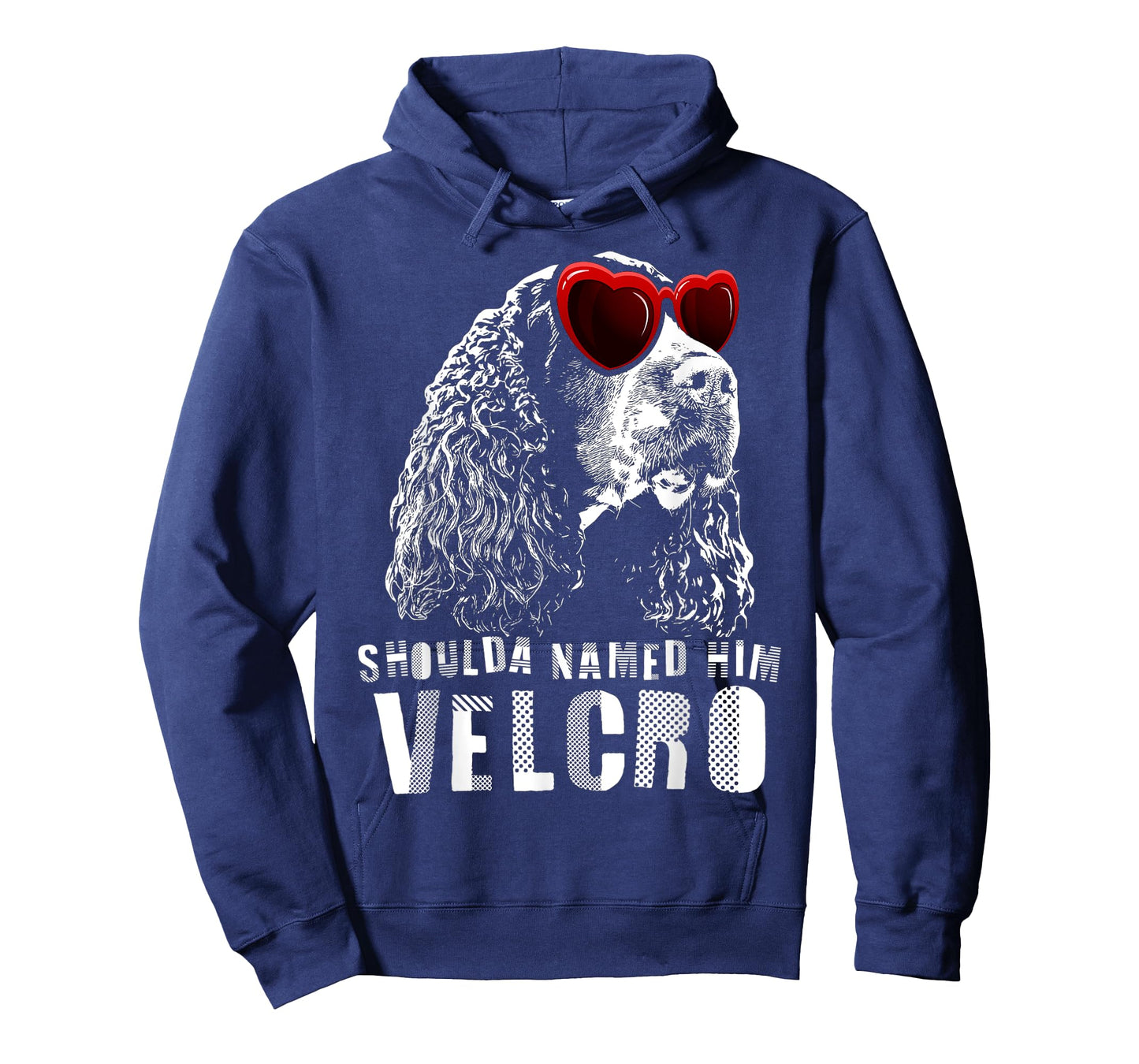 Funny Velcro English Springer Spaniel T-Shirt Dog Gift Men Women T-Shirt