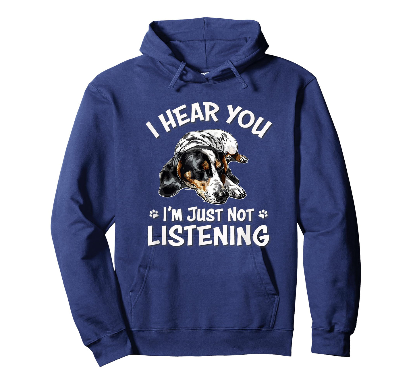 Funny Hear You Not Listening Piebald Dachshund Lover T-Shirt