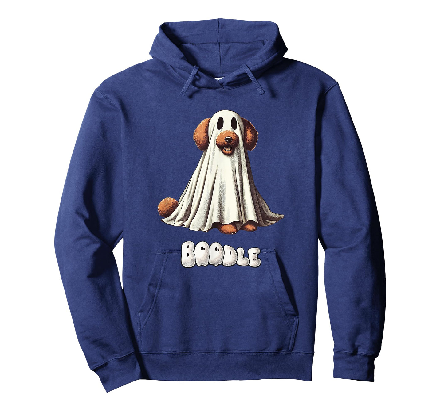 Funny Boodle Brown Poodle Halloween Ghost, Spooky Dog Mom T-Shirt