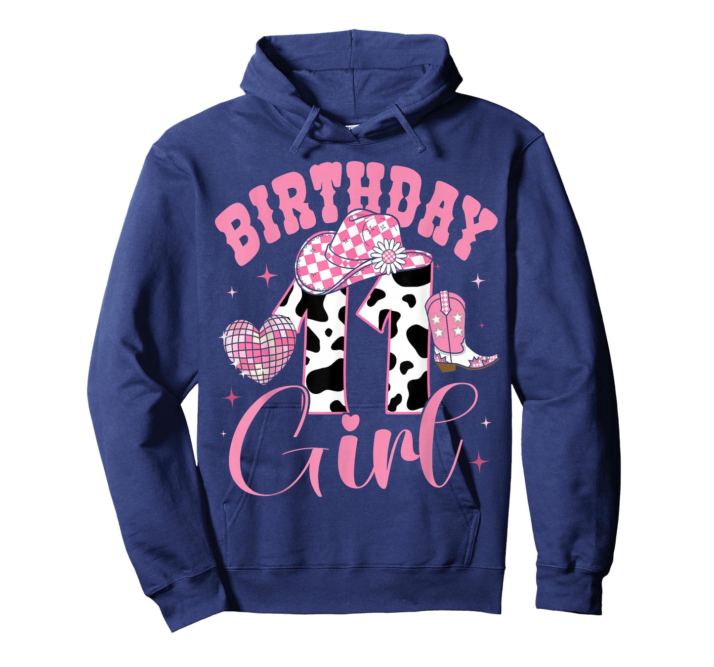 Happy 11th Birthday Girl Outfit Rodeo Western Cowgirl Cowboy T-Shirt