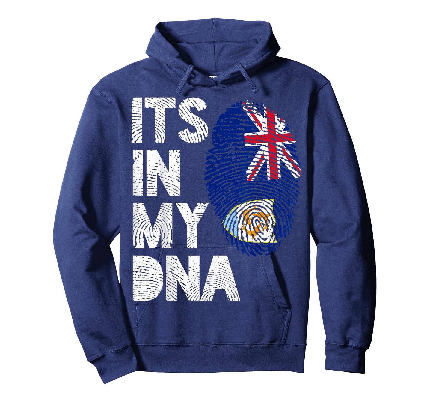 It's in my DNA Anguilla Flag Pride Fingerprint T-Shirt