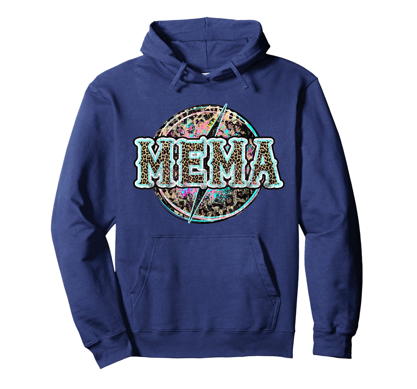 Mema Lightning Bolt Leopard Cheetah Print Western T-Shirt