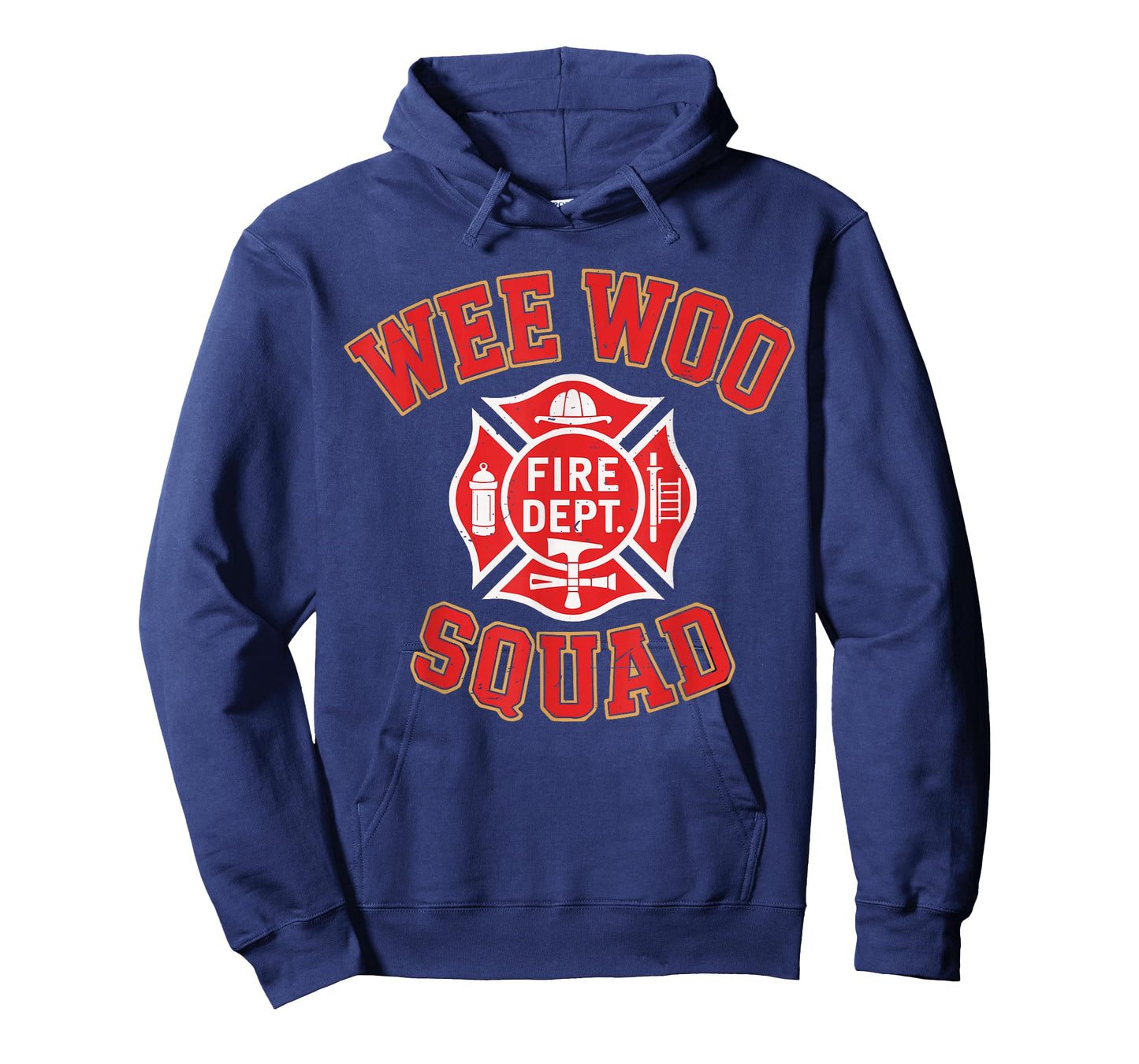 Toddler Wee Woo Squad Funny Firefighter Fireman Fire Truck T-Shirt