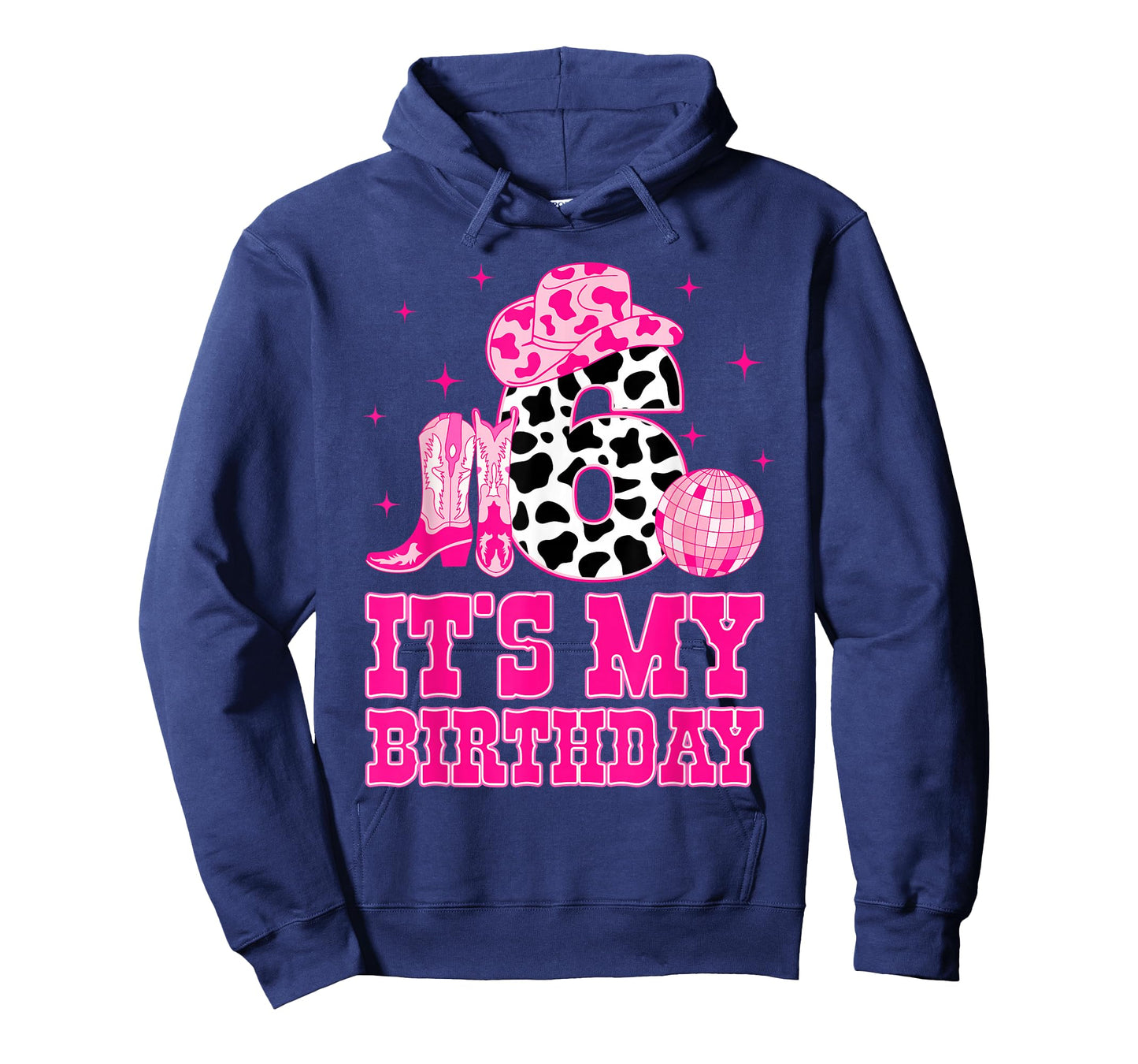 It's My 6th Birthday Cowgirl 6 Years Old Western Kids Girls T-Shirt