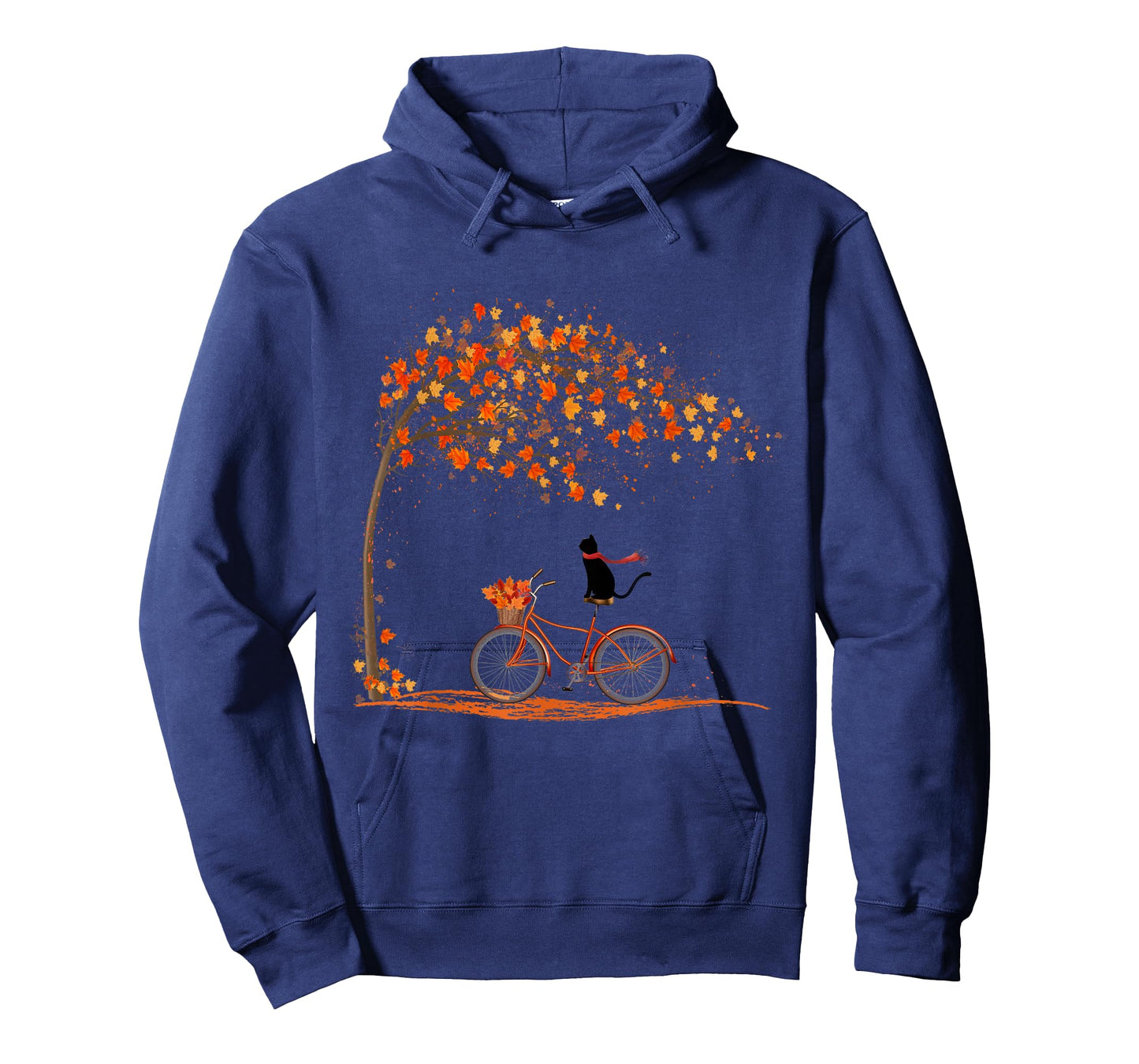Black Cat Autumn Cozy Fall Vibes Top Thanksgiving Cat T-Shirt