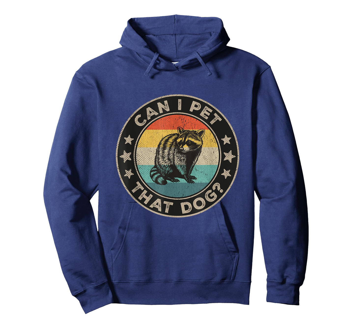 Can I Pet That Dog Meme Retro Animal Lover Funny Raccoon T-Shirt