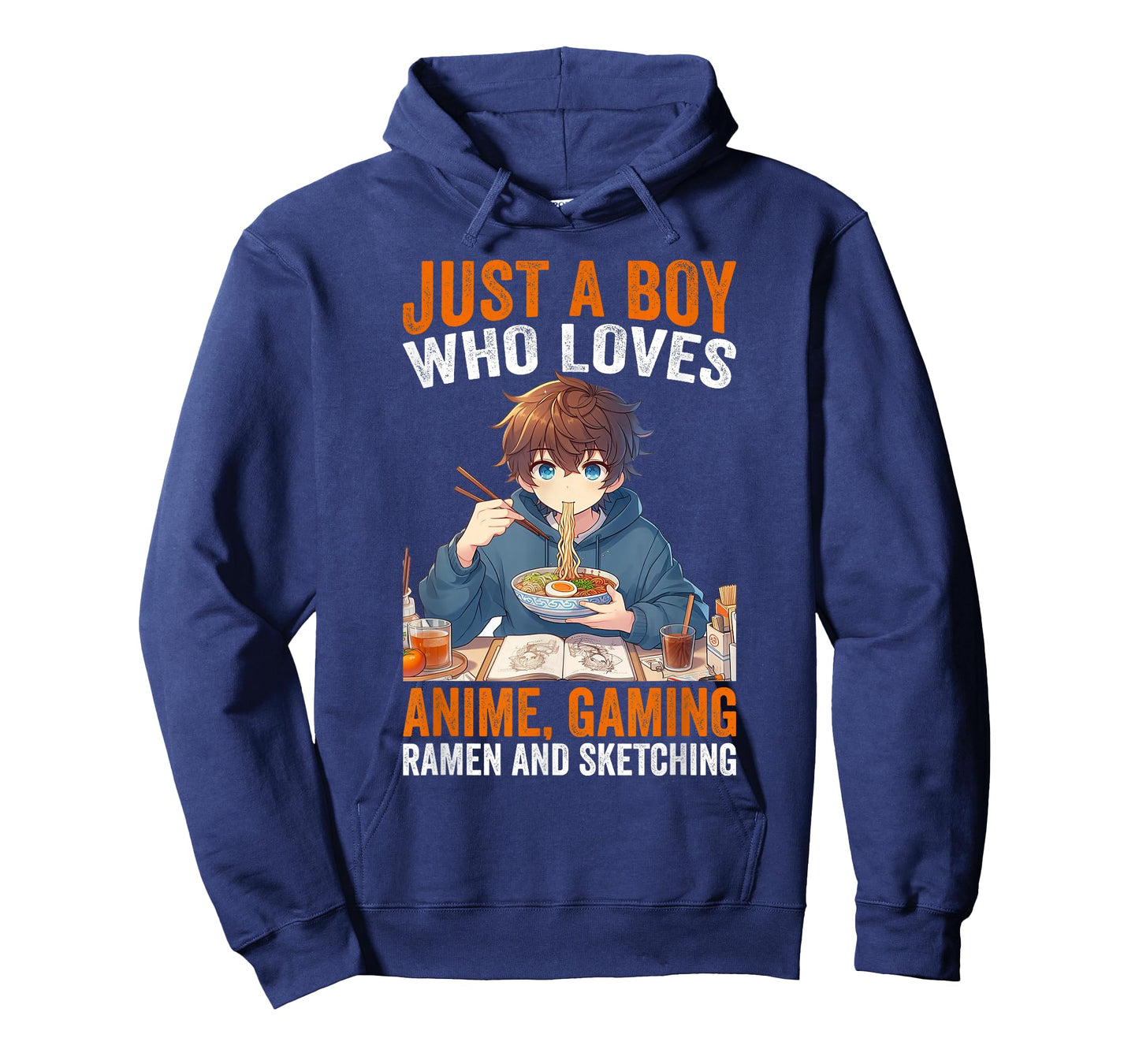 Just A Boy Who Loves Anime Gaming Ramen and Sketching Anime T-Shirt