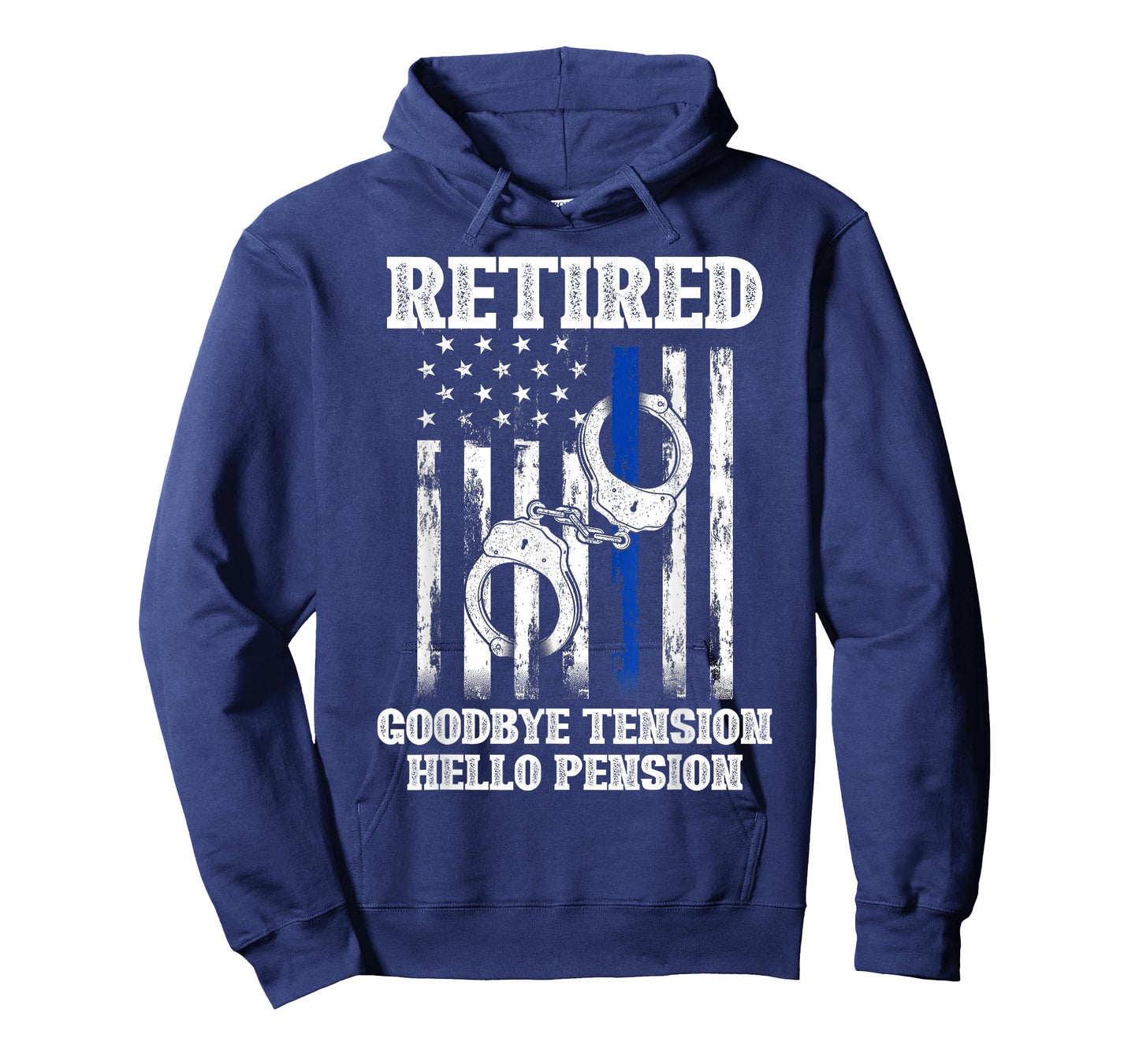 Retired Goodbye Tension Hello Pension Police T-Shirt