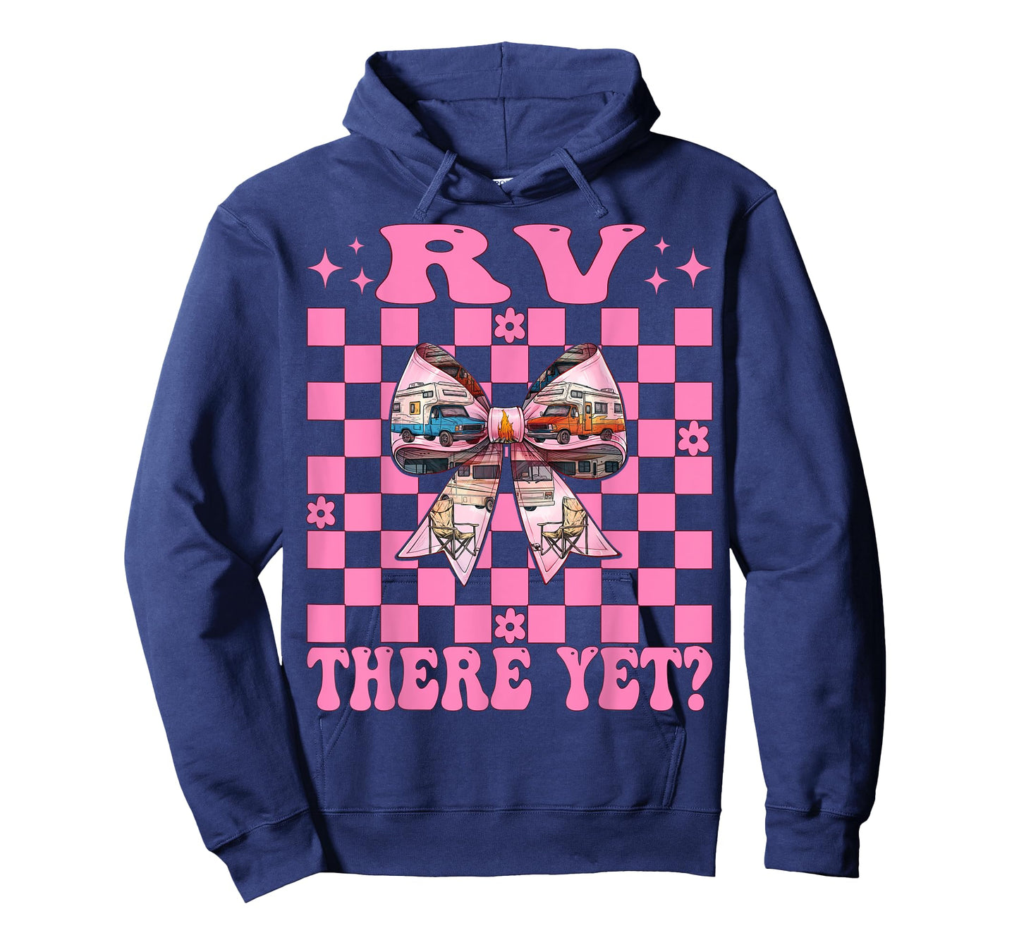 Rv There Yet? RV Camping Camper Motorhome Girl Mom Coquette T-Shirt