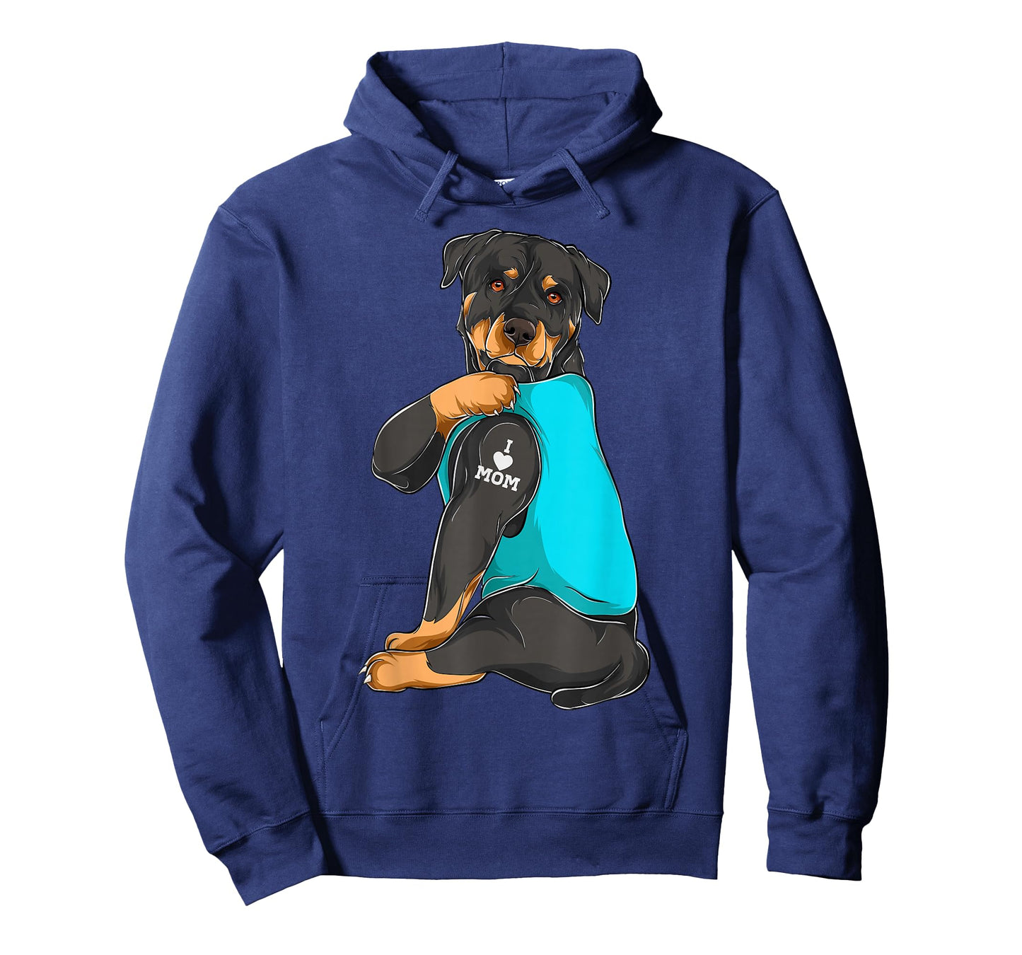 Rottweiler I Love Mom Tattoo Apparel, Dog Mom Gifts Womens T-Shirt