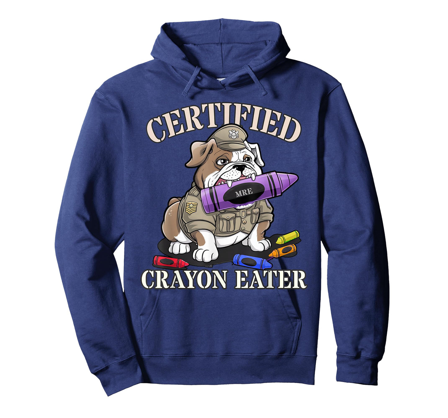 Funny Military CERTIFIED CRAYON EATER Corps Family US Flag T-Shirt
