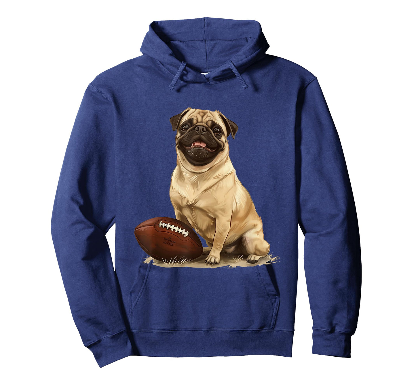 Pug Puppy Dog Football Sports Team Animal T-Shirt