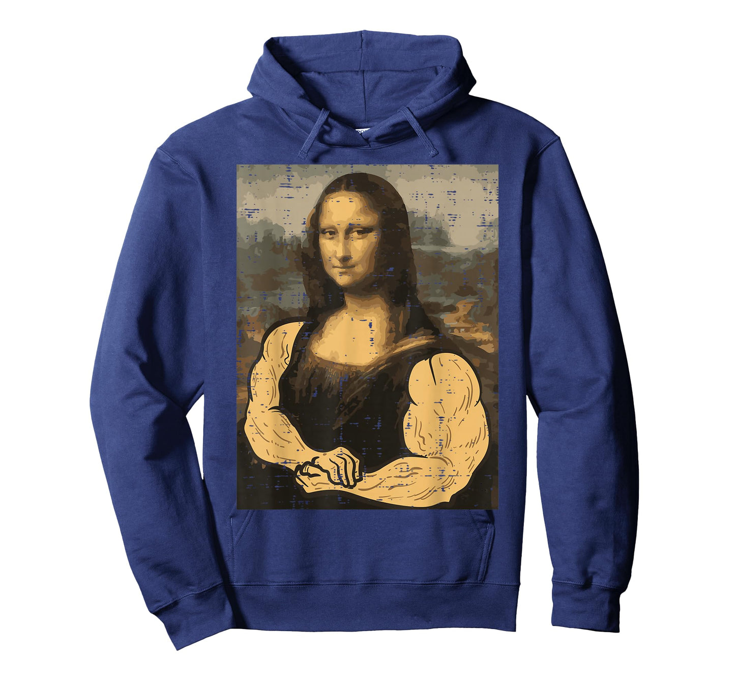 Gym Mona Lisa Muscle Fun Workout Fitness Bodybuilding Women T-Shirt