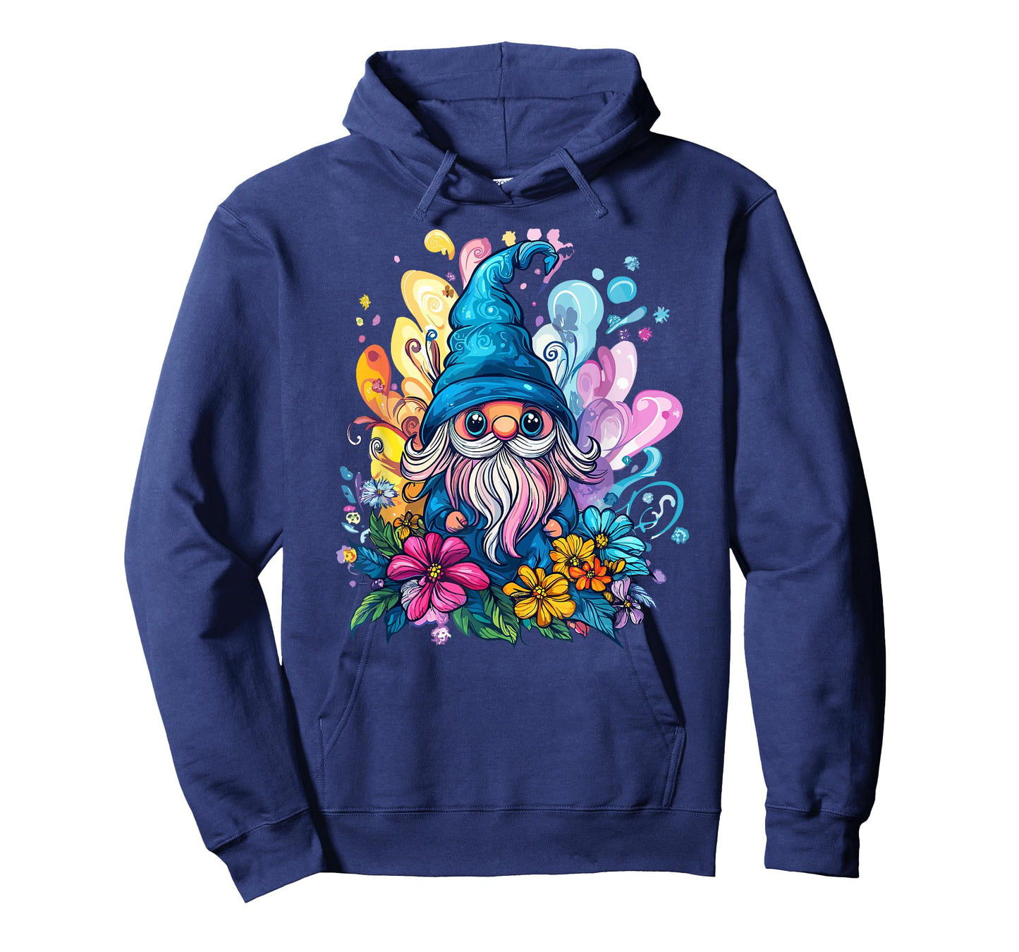Colorful Gnome Surrounded By Vibrant Flowers T-Shirt