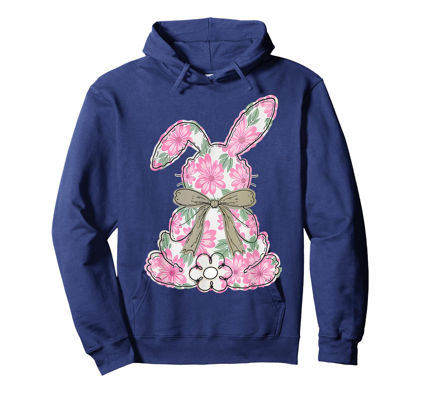 Coquette Bow Easter Bunny Spring Florals Women Teen Girl T-Shirt