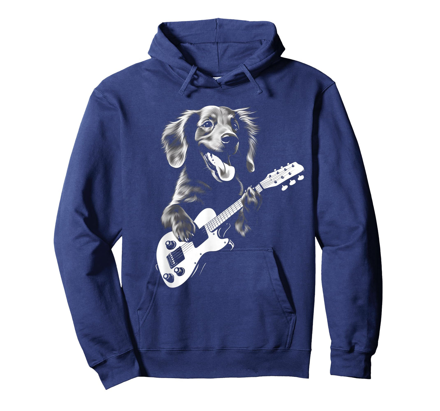 Dachshund Playing Guitar - Funny Guitar Dog T-Shirt