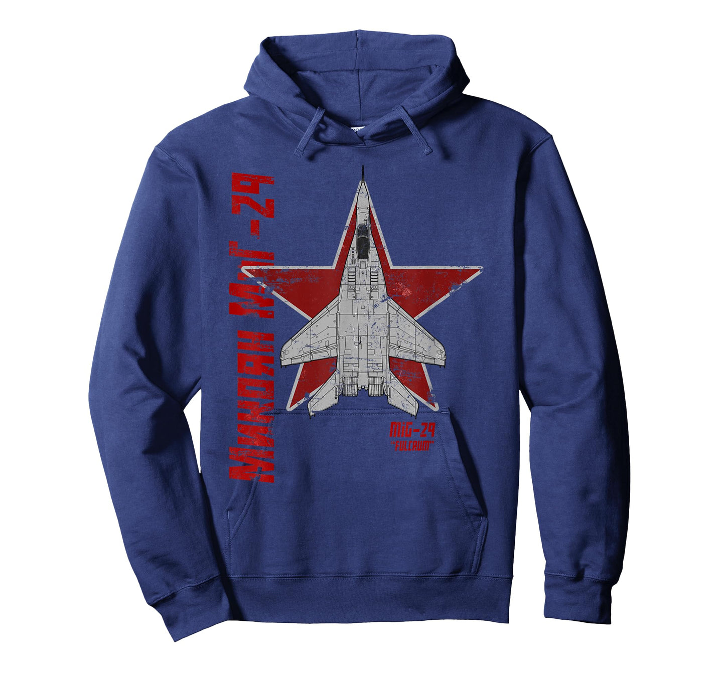 MiG-29 Fulcrum Soviet Cold War Jet Airplane Vintage Cyrillic T-Shirt
