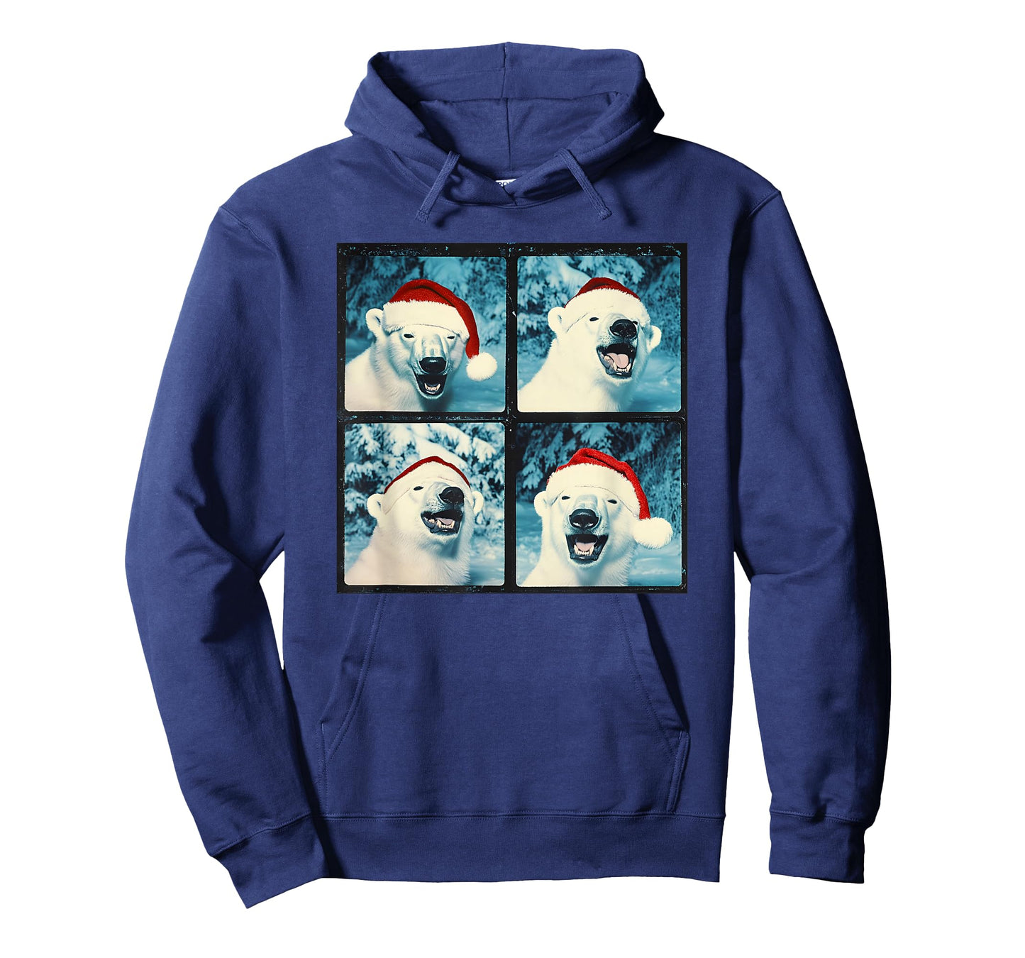 Santa Polar Bear Animal Photography Christmas Polar Bear T-Shirt