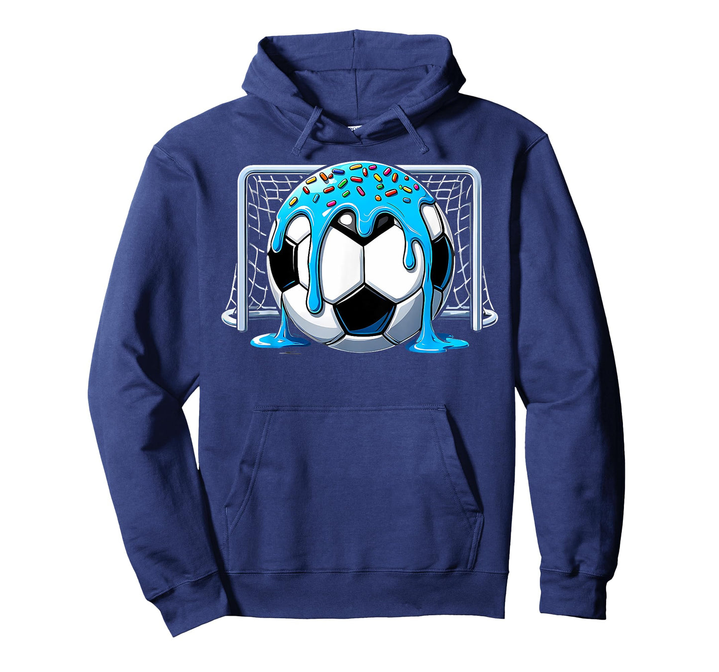 Soccer Ice Cream Drip with Sprinkles Men Women Kids T-Shirt