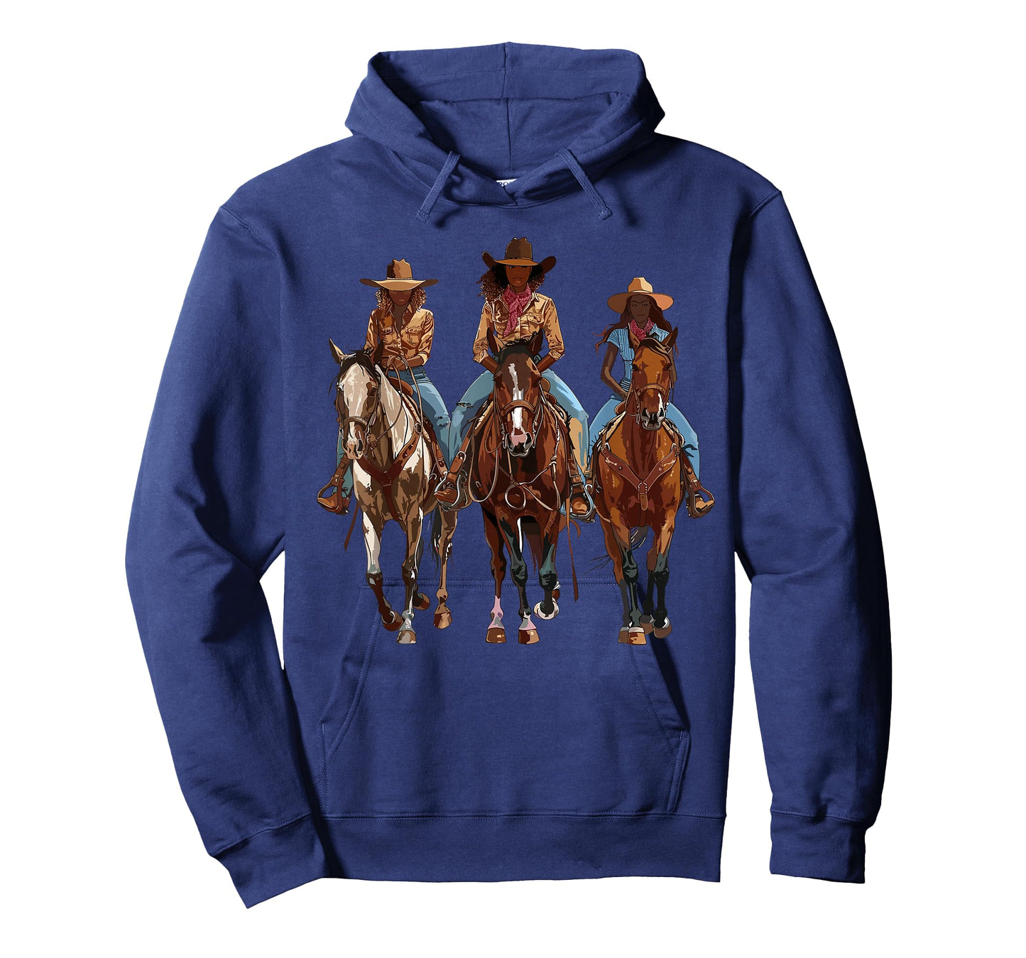 Black African American Cowgirl Western Country Texas Rodeo T-Shirt