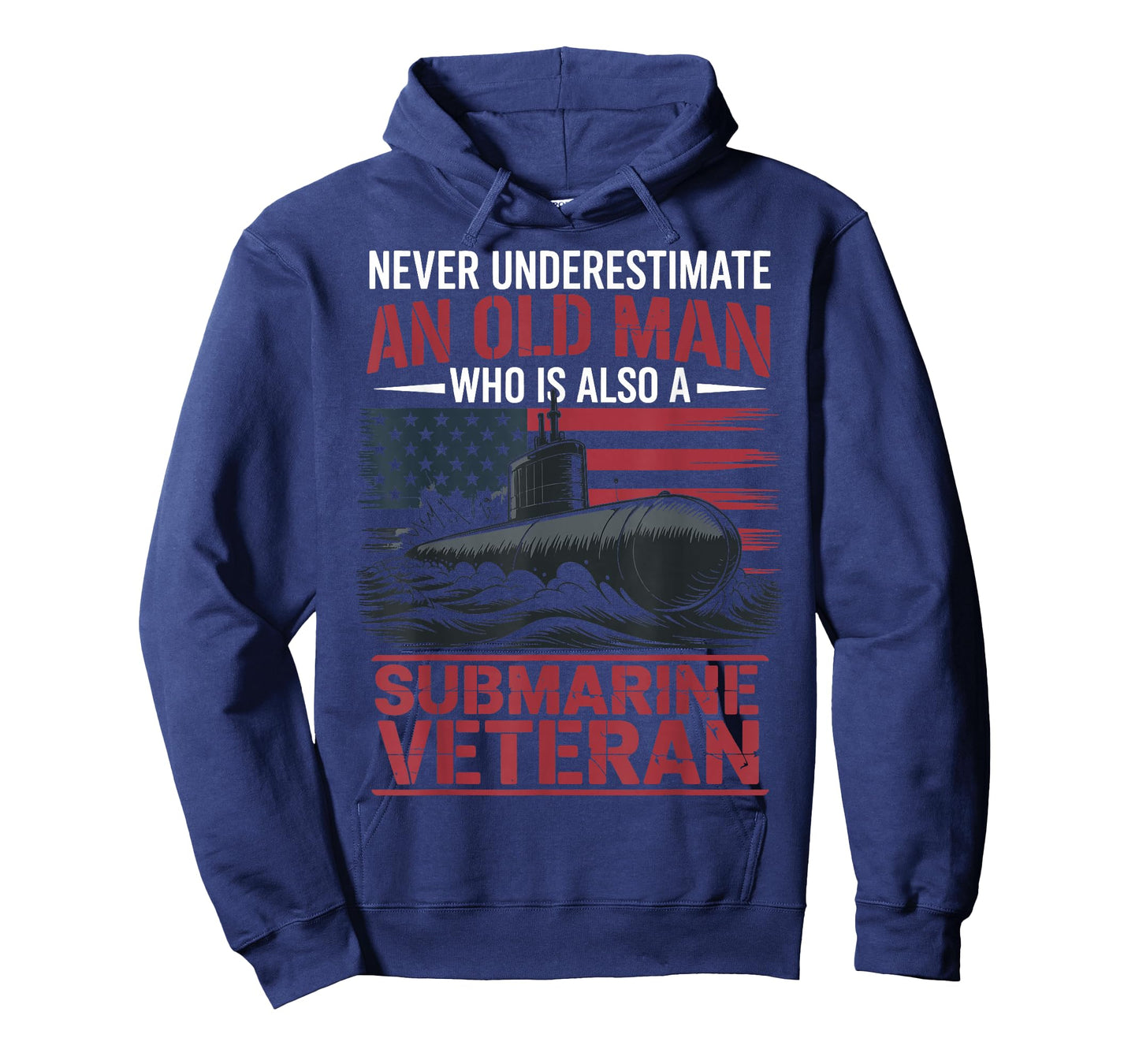 Never Underestimate an Old Man Who is A Submarine Veteran T-Shirt