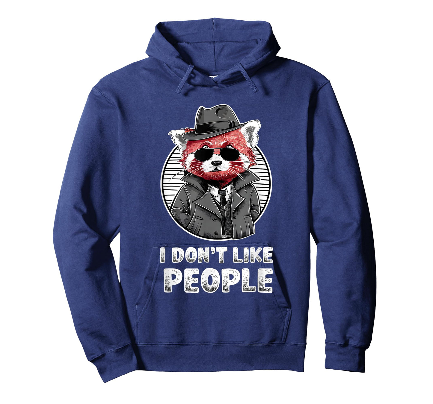 Red Panda Sunglasses Manga Anime Style "I Don't Like People" T-Shirt