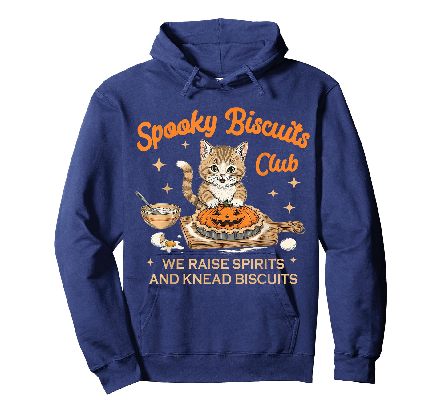 Spooky Biscuits Club Halloween Baking Bakery Cat Lover Baker T-Shirt
