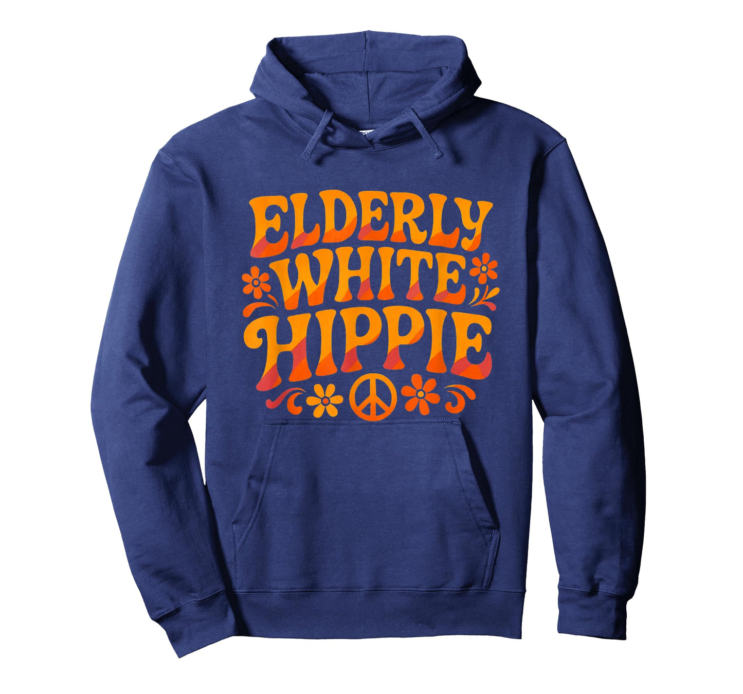 Elderly White Hippie Trending Funny Saying T-Shirt