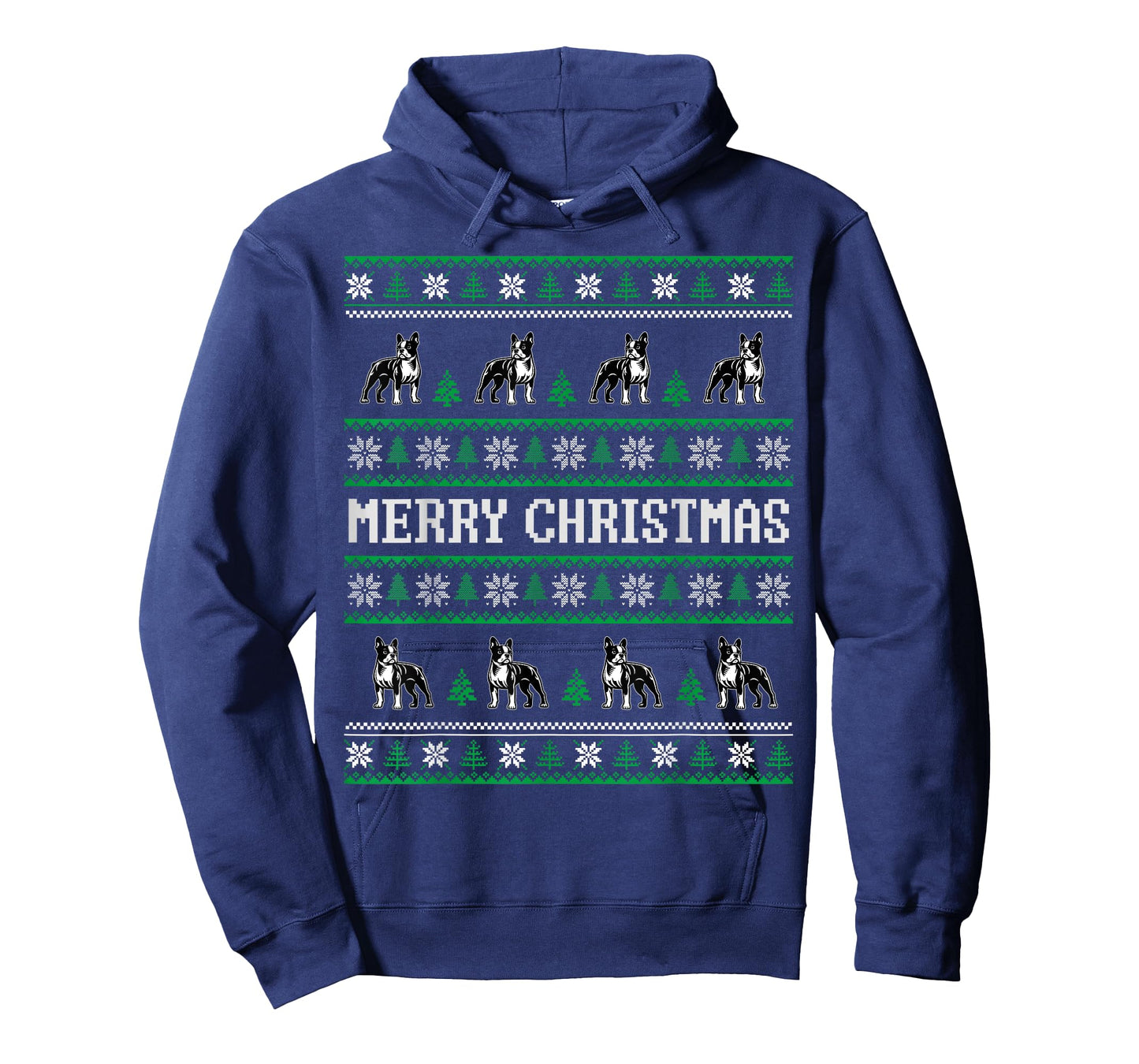 Ugly Sweater Boston Terrier Dog Christmas Dog Lover Xmas Men Women Kids T-Shirt
