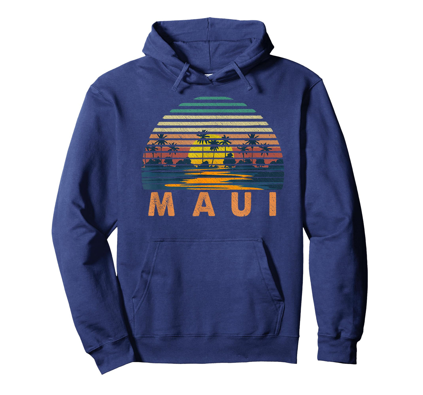 70s Maui HI Vintage Retro Sunset Throwback Art Hawaii Travel T-Shirt
