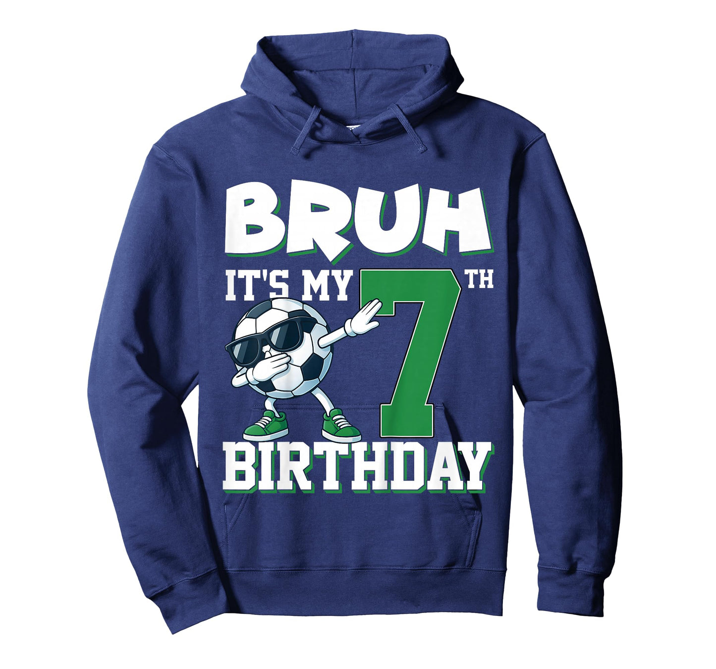 Bruh It's My 7th Birthday Boy Soccer Football 7 Years Old T-Shirt