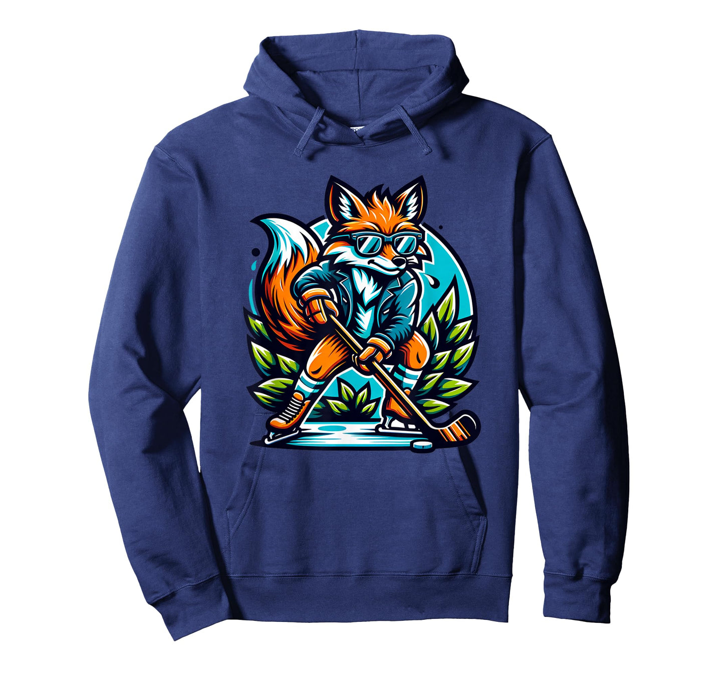 Fox Ice Hockey Cool Style Shades T-Shirt