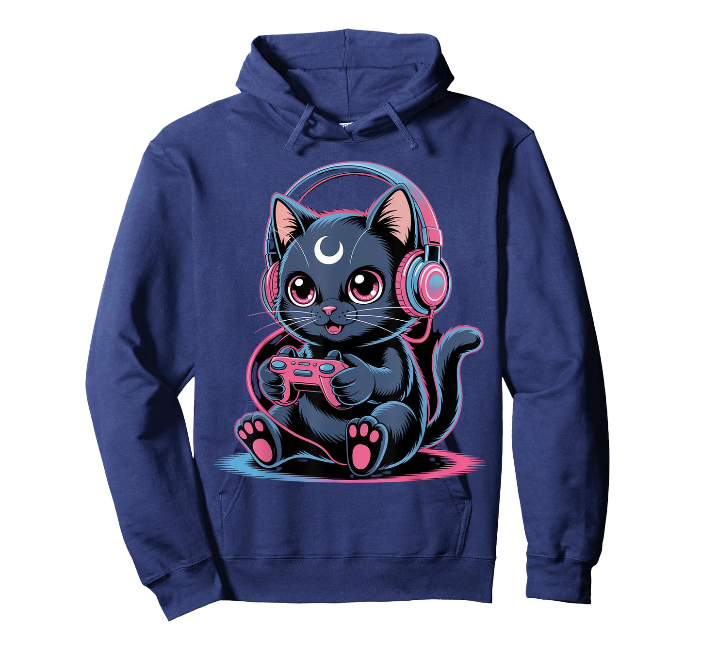 Gamer Black Cat Video Kawaii Goth Girl Clothes Pink Goth T-Shirt