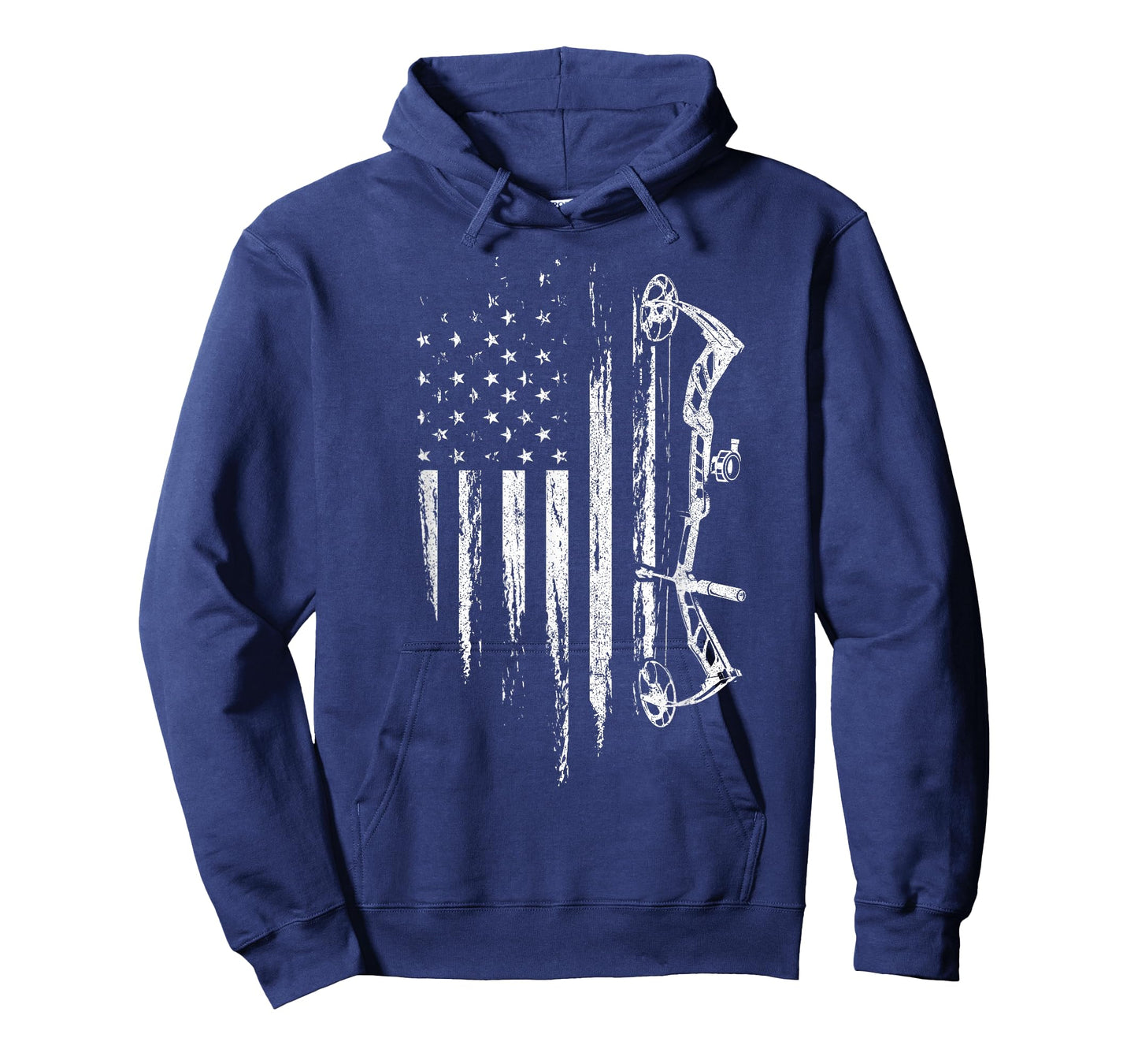 American Flag Bowhunting Bow Archery Gift For Deer Hunter T-Shirt