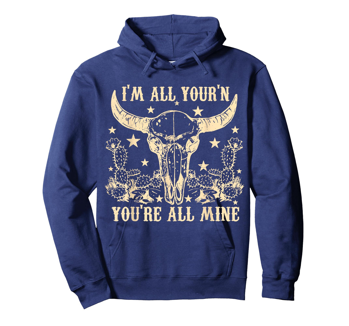 I'm All Your'n You're All Mine Skull Head Western Country T-Shirt