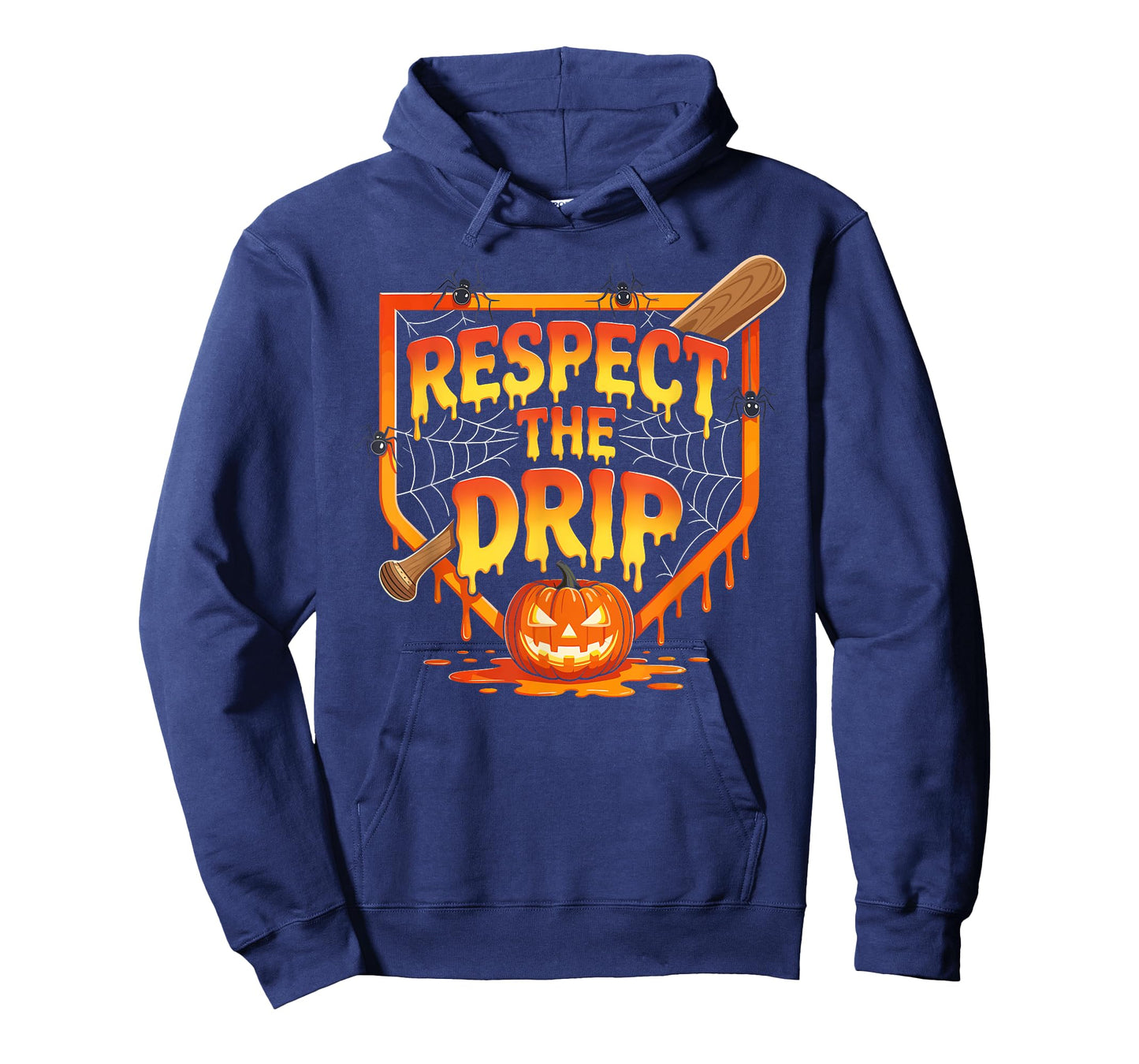 Respect The Drip Baseball Halloween Ice Cream Drip T-Shirt