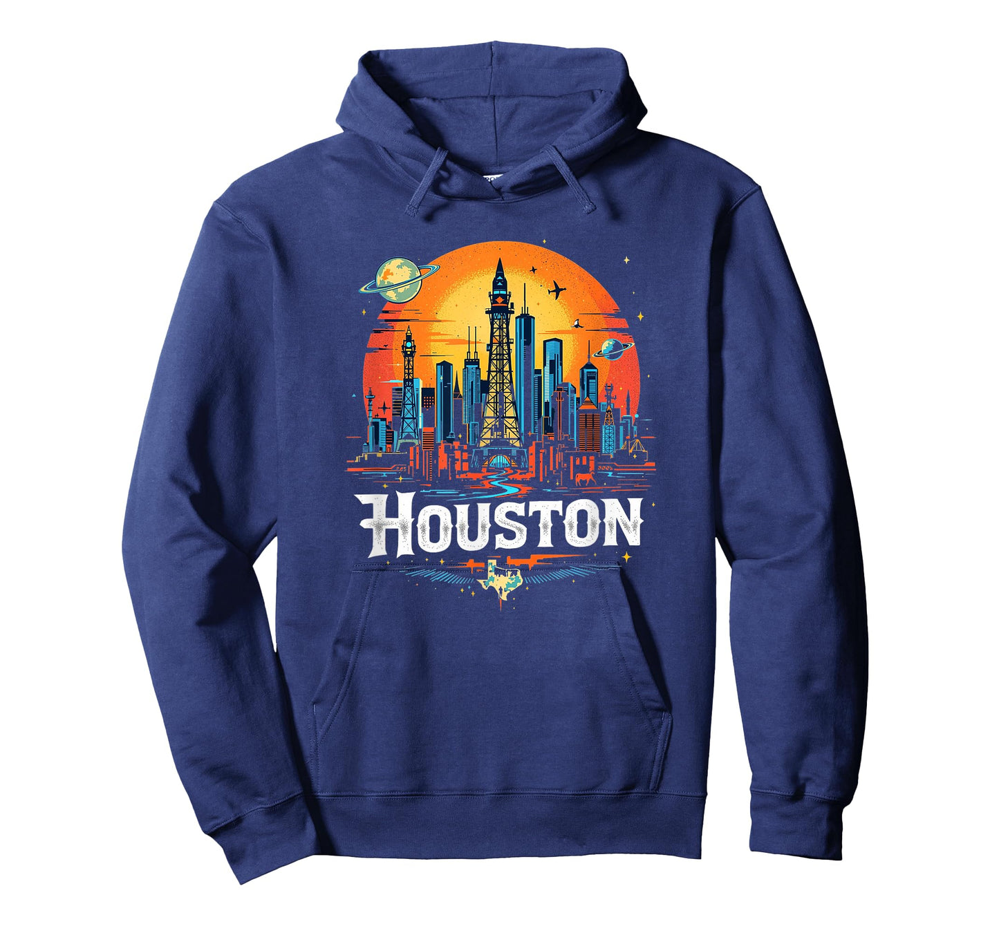 Houston Texas Skyline Texas Home State Souvenir Vintage T-Shirt