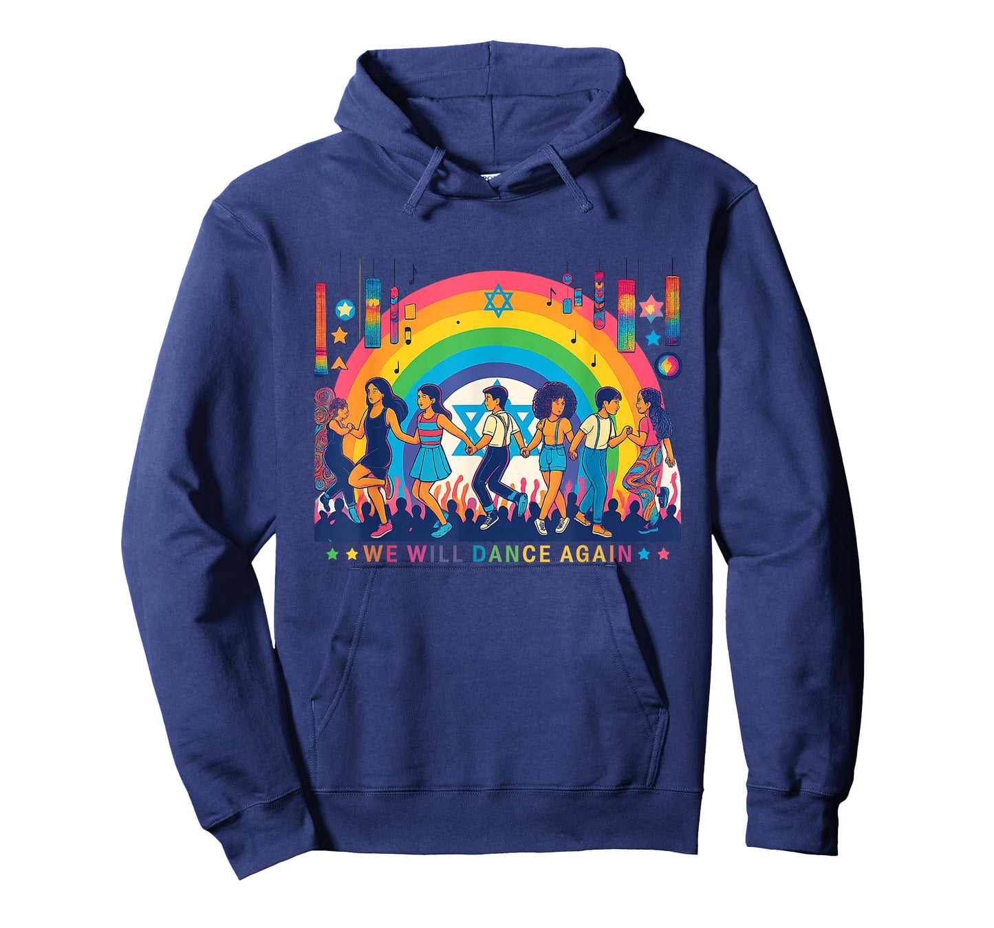 We Will Dance Again Retro Vintage David of Israel Jewish T-Shirt