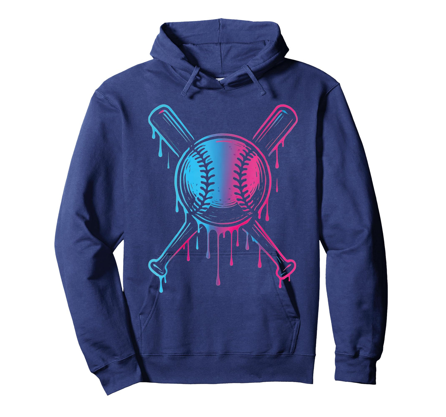 Baseball Home Run Boys Cool Ice Cream Drip Youth Baseball T-Shirt