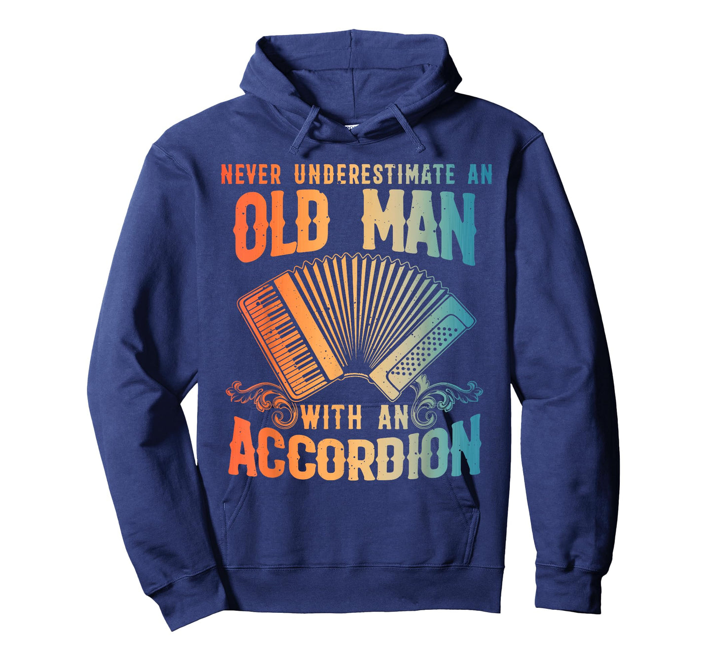 Funny Accordion Design For Grandpa Men Dad Accordion Player T-Shirt