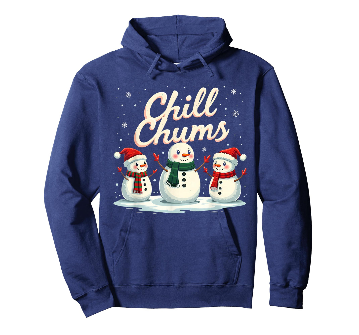 Chill Chums Cute Snowman Friends Design T-Shirt