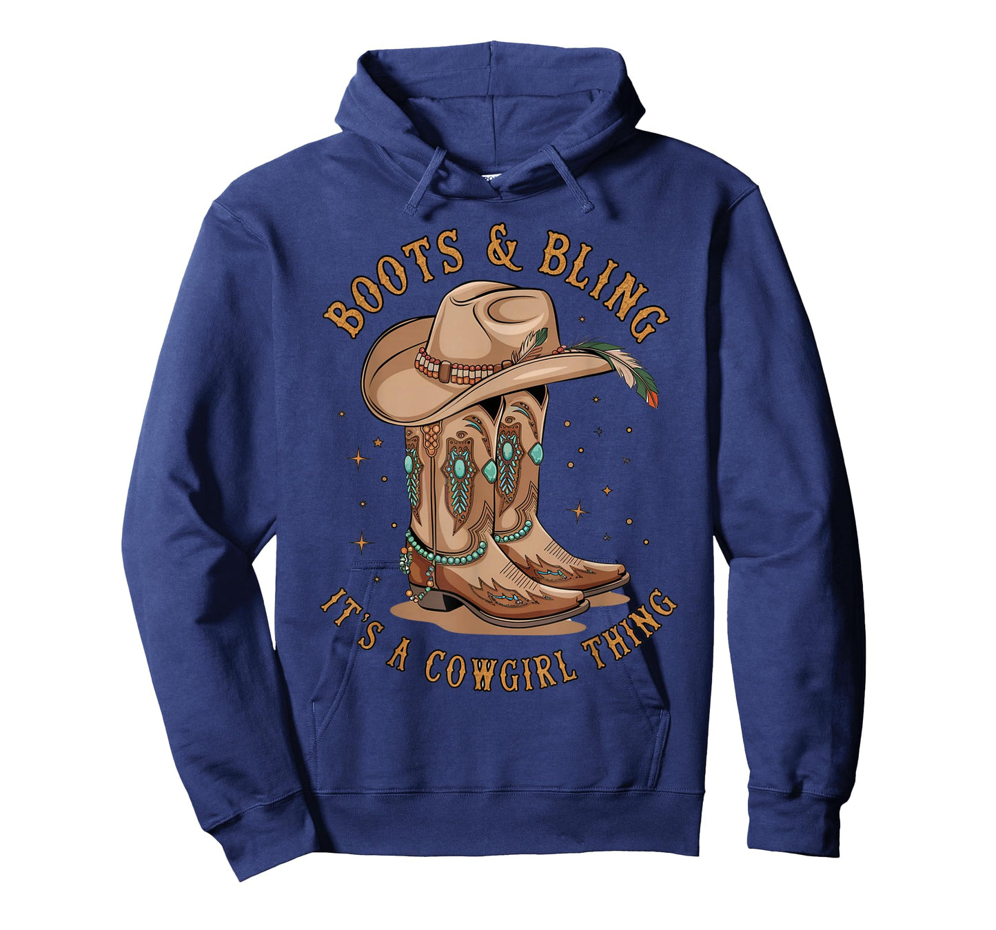 Boots and Bling its a Cowgirl Thing Rodeo Western Country T-Shirt