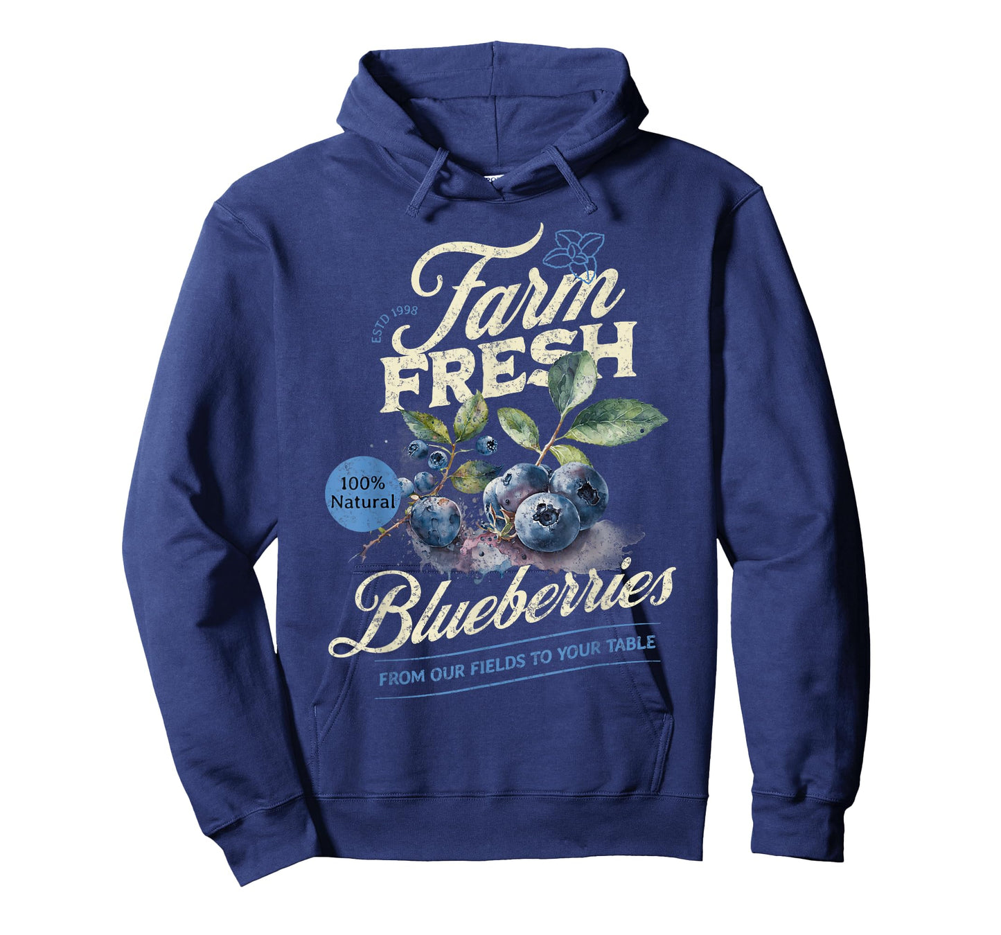 Farm Fresh Organic Blueberries Farmer's Market Homegrown T-Shirt