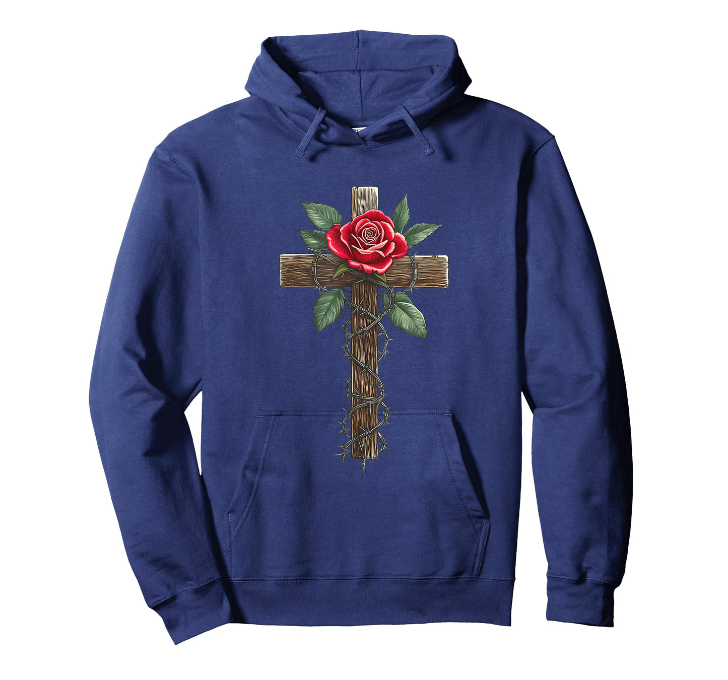 Cross with Rose and Thorns T-Shirt