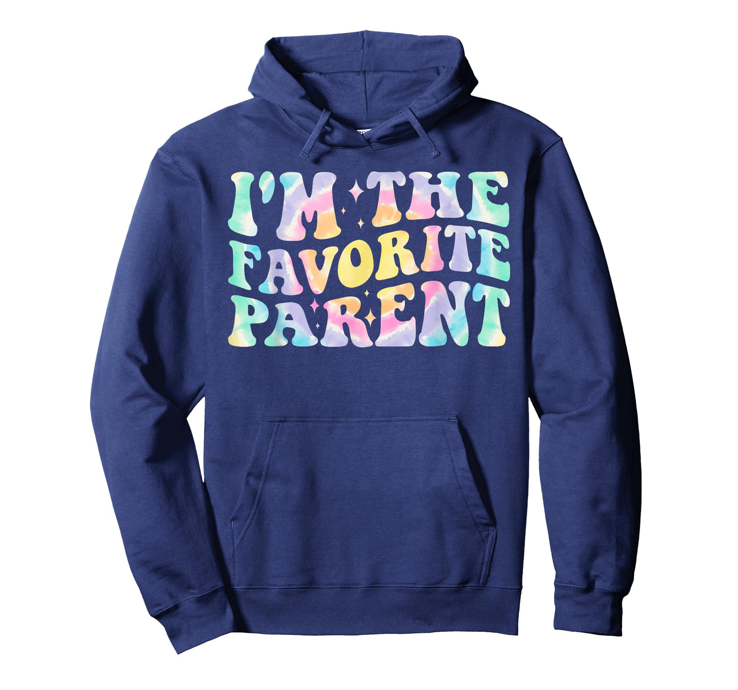 I'm The Favorite Parent Family Groovy Tie Dye Mom Dad Funny T-Shirt