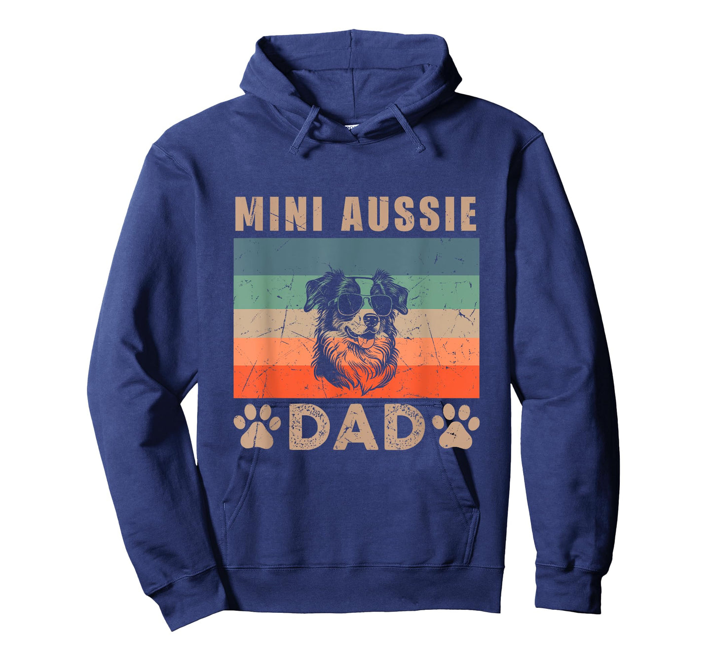 Vintage Mini Aussie Dad Gifts Funny Dog Lover Father's Day Men Women Kids T-Shirt