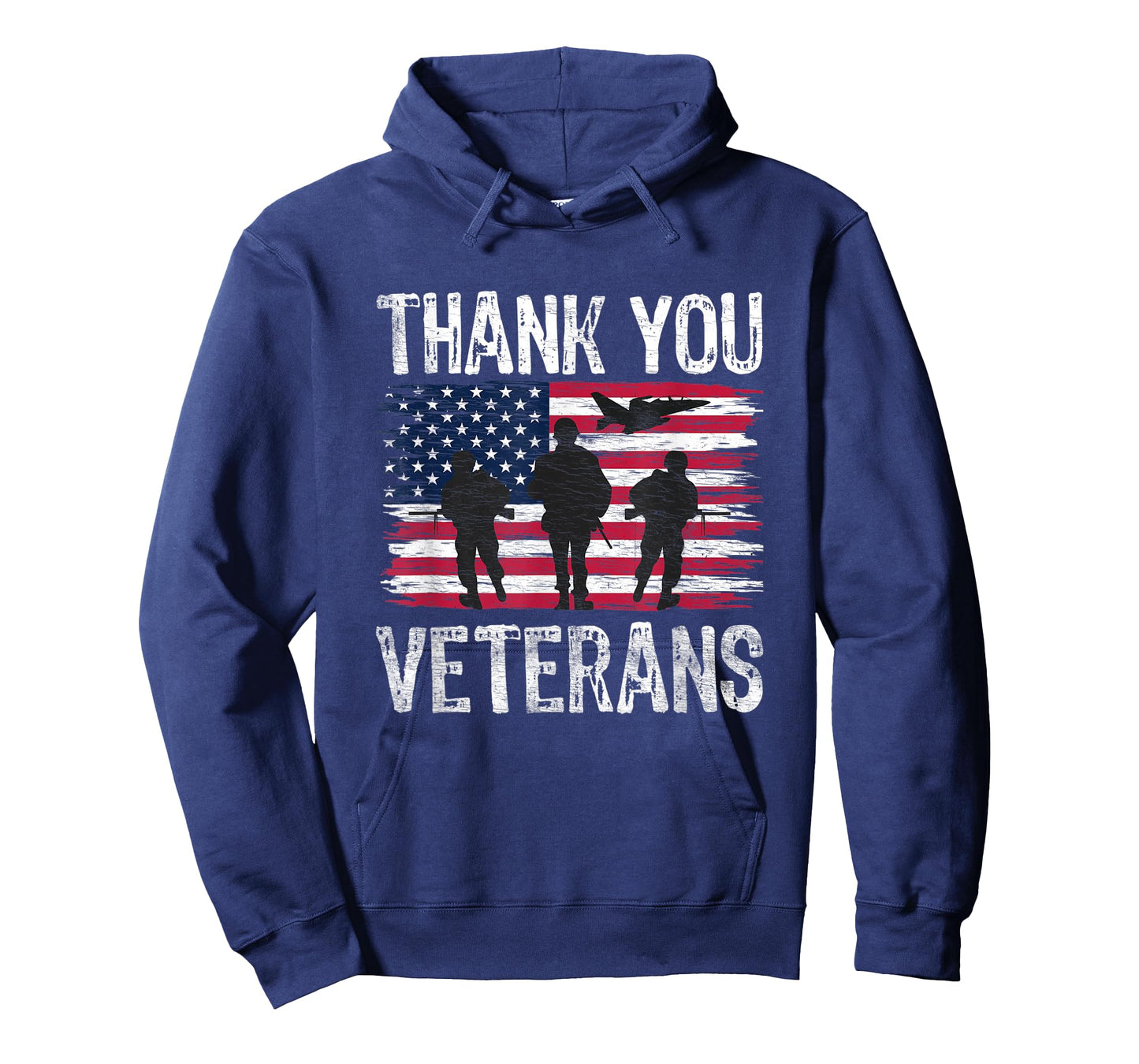 Patriotic American Flag Thank You Veterans Day T-Shirt