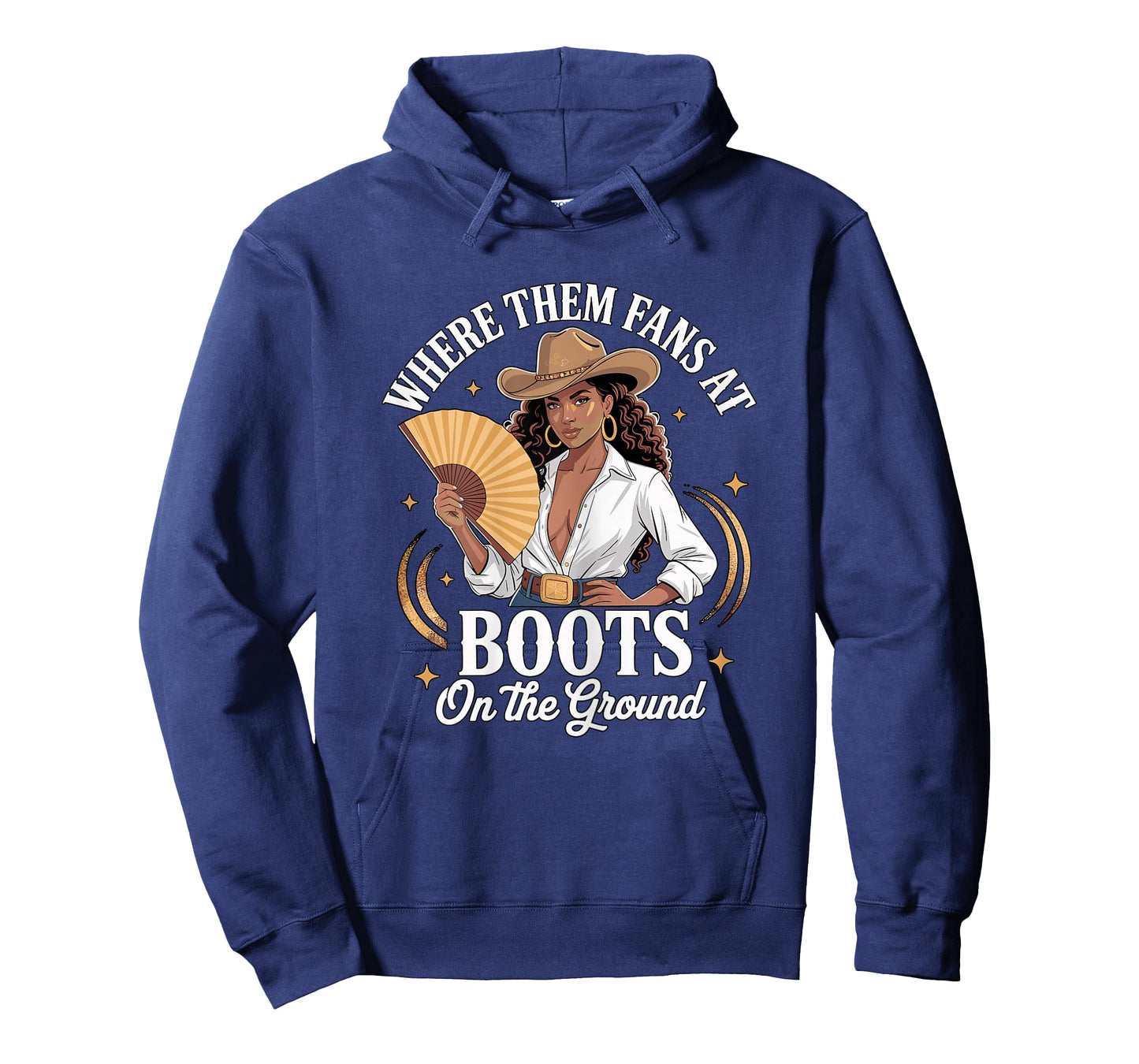 Where Them Fans at Boots On The Ground Country Girl T-Shirt
