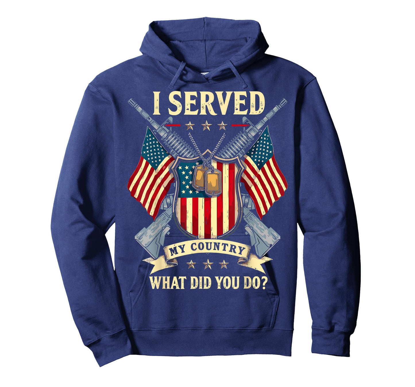I Served My Country What Did You Do? USA Flag Veterans Day T-Shirt
