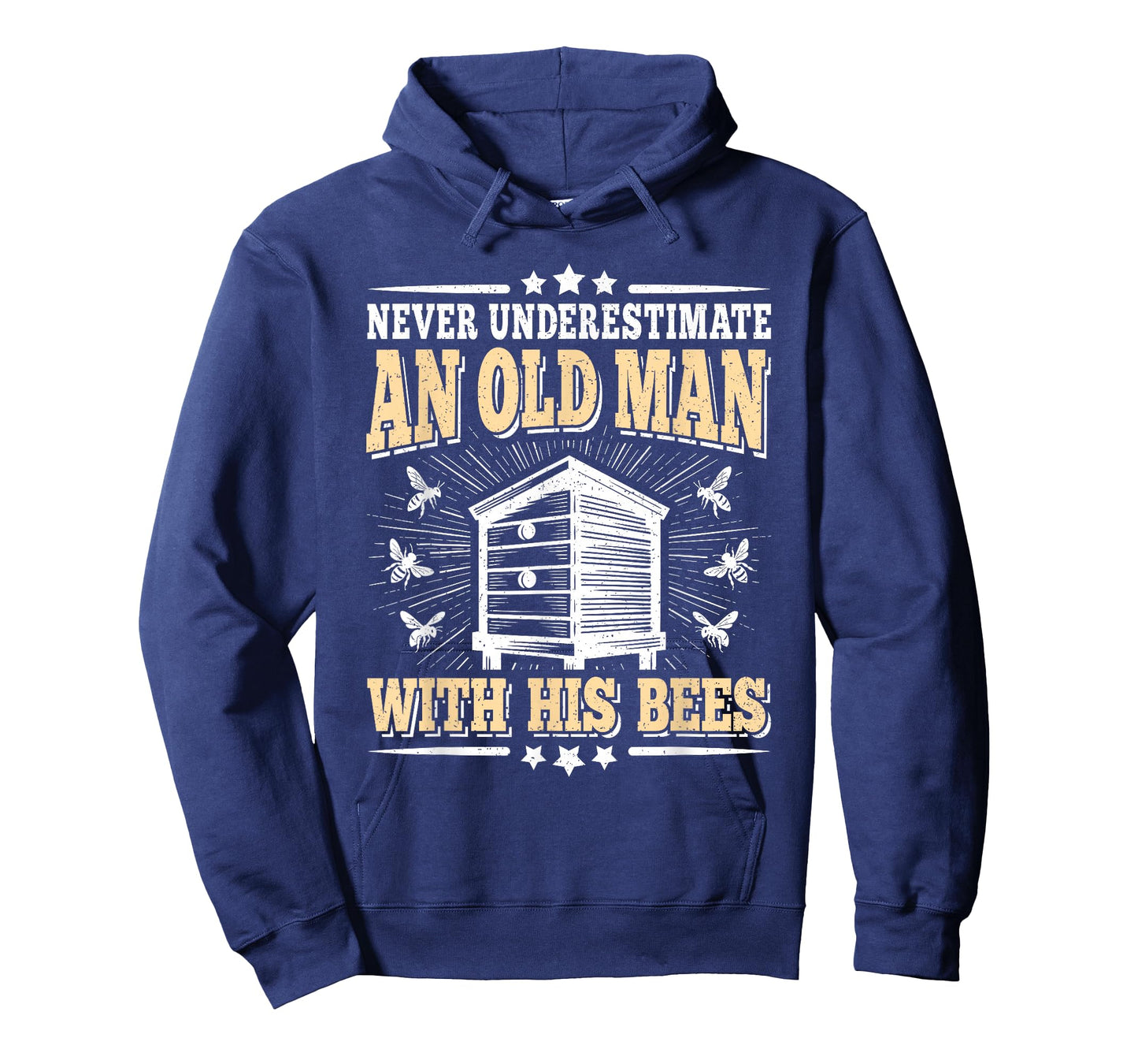 Never Underestimate An Old Man With His Bees Funny Beekeeper T-Shirt